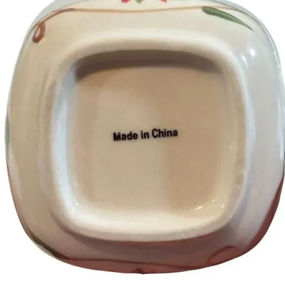 Temptations Old World 9 Piece Set floral lace holiday Ceramic NEW with lids - Picture 5 of 5